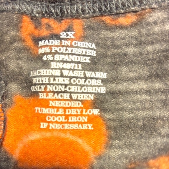 NWOT-Halloween Themed Leggings with Ghost and Pumpkin Print - Picture 2 of 8